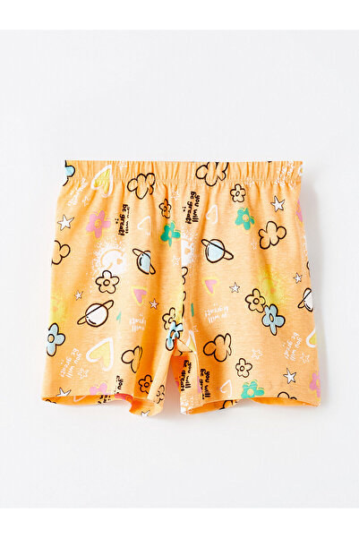 LC Waikiki Pantaloni scurți de pijama pentru fete, cu imprimeu și talie elast...