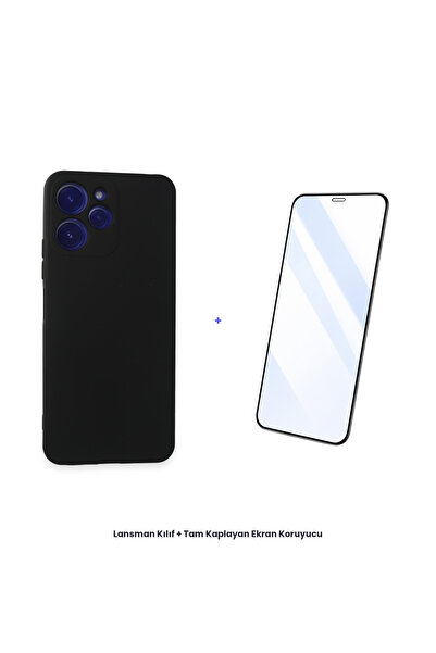 cepmoda Redmi 12 Launch Case + Full Coverage Antistatic Screen Protector Set ...