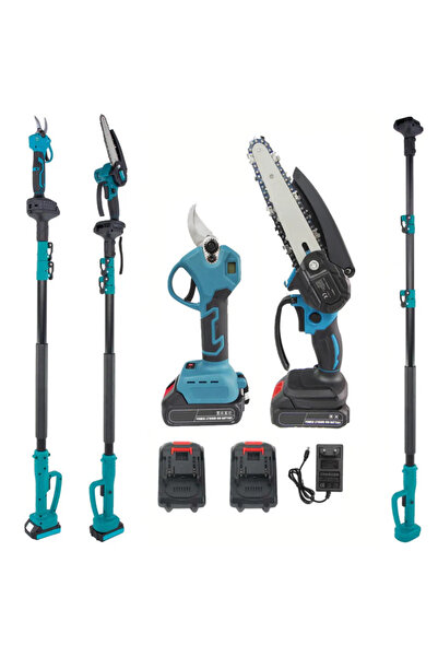 OEM Electric Garden Shears + Mini Chainsaw 48V 5Ah, 2 Batteries, Charger and ...
