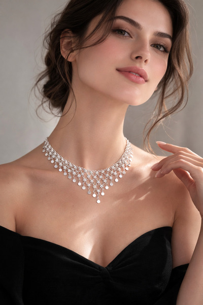 neşe silver 925 ayar telkari kişniş modeli kadın gümüş kolye