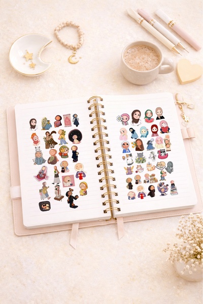 LABELOVE Ramazan Konseptli 90+ Parça Sticker Set – Ajanda, Planner, Laptop Uyumlu