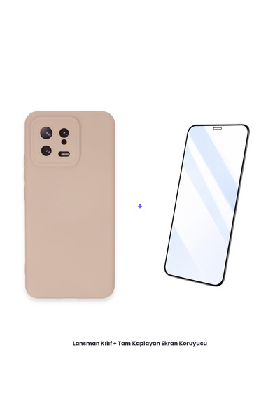 cepmoda حافظة مي 13 + مجموعة واقي شاشة مضاد للكهرباء الساكنة - بودرة