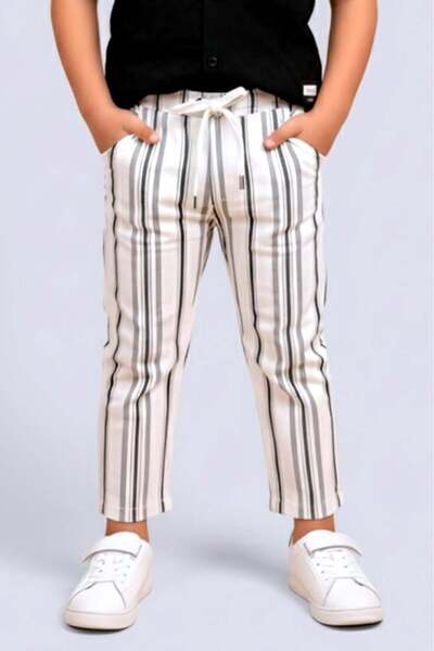 Alesaei-mondo tondo (Boys' striped trousers 4161-)
