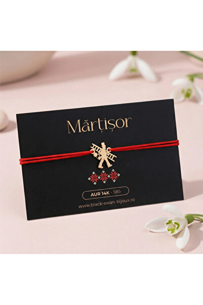 BLACK SWAN Bijoux 14K Gold Cosar Cord Bracelet