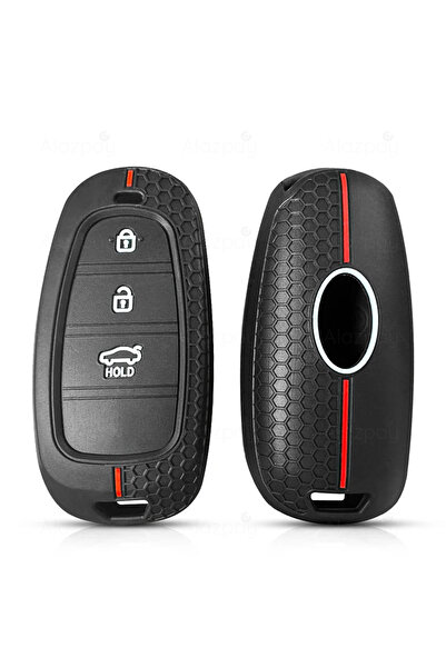 Alazpay Silicone Patterned Key Case Cover for Hyundai Tucson Solaris Sonata S...