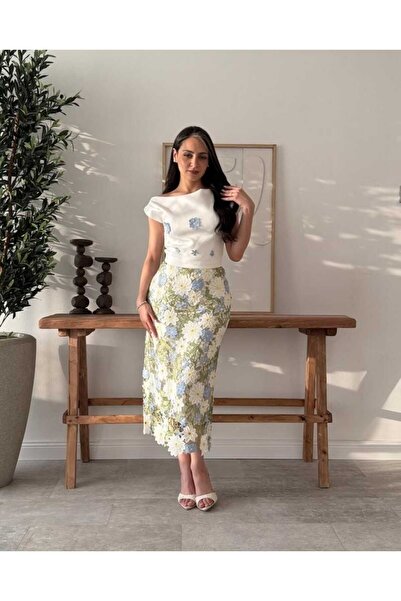 saher-alshrek Eid set, two pieces, floral print