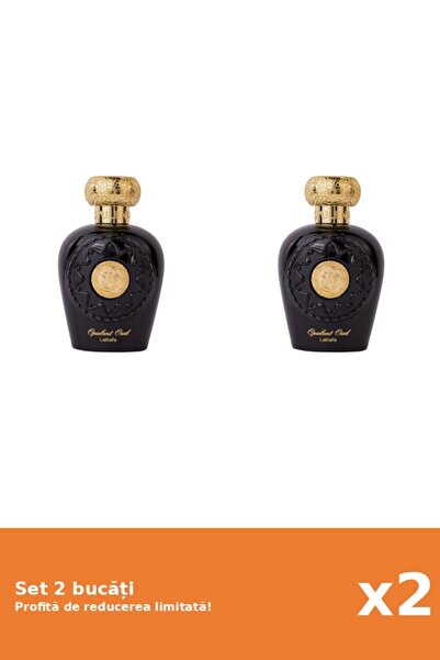lattafa Set 2 x Apa de Parfum Opulent Oud, Lattafa, Unisex - 100ml