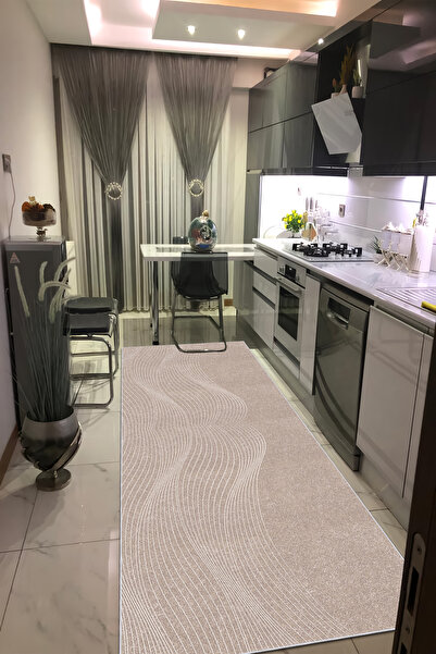 CENTER AVM Vizon Halı Mutfak Halısı Makinede Yıkanabilir Halı Kaymaz Taban Halı