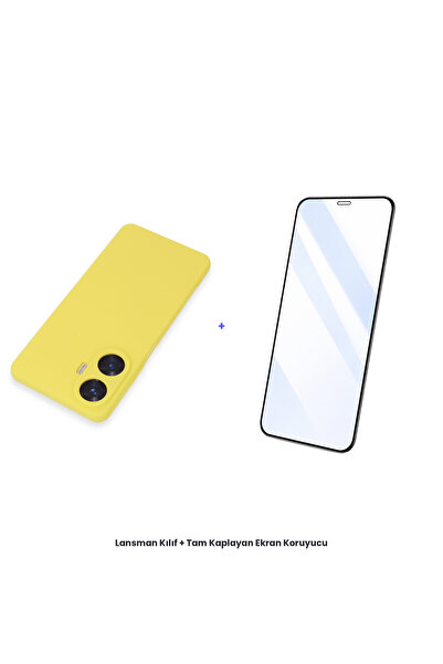 cepmoda Realme C55 Launch Case + Full Coverage Antistatic Screen Protector Se...