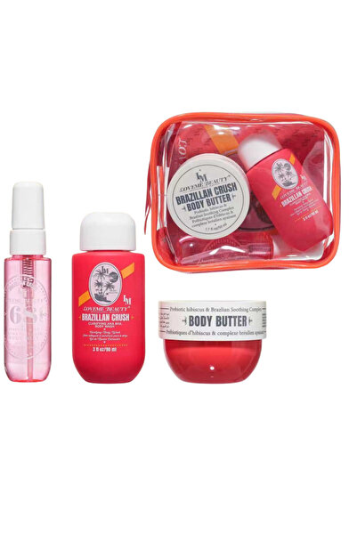 LOVEME BEAUTY طقم لوف مي برازيليان كراش– مجموعة العناية المتكاملة للجسم: معطر...