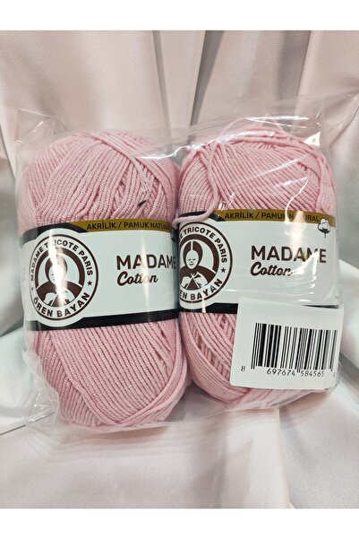 Ören Bayan MADAME COTTON Pembe El Örgü İpi (2 Adet)- (Amigurumi İpi) - Renk: 033