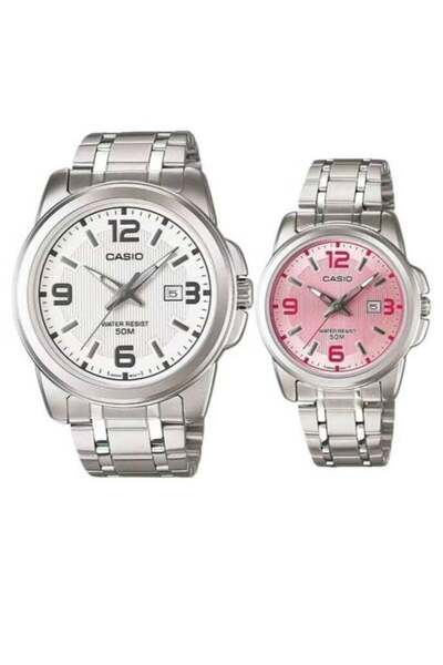 Casio Quartz Stainless Steel Couple Watch MTP-1314D-7A/LTP-1314D-5A