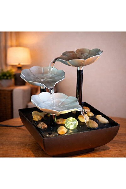 Fixport Dekoratif Tasarımlı 3 Katlı Dekoratif Su Şelalesi