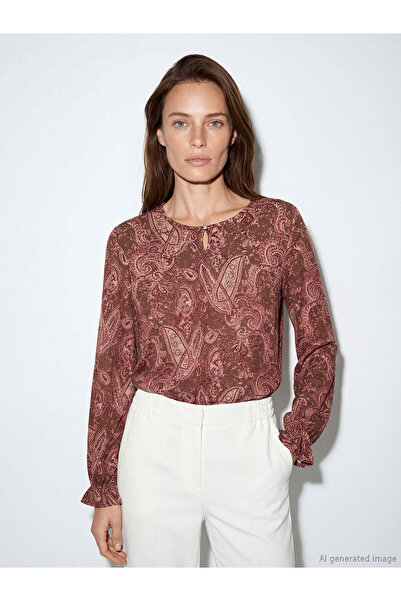 LC Waikiki Özmarka New Season Crew Neck Patterned Blouse