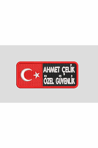 ÇUKUROVA ÜTÜ İsimlik Bayraklı Cırtlı Kan Gurubu Patch Arma Nakış Cırtlı, 9 cm...