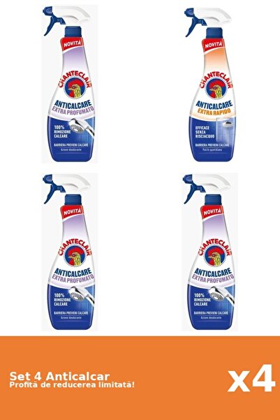 Chanteclair Set of 4 Chanteclair Anti-limescale: 3xScented, 1xRapid
