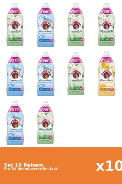 Chanteclair Set 10 Balsam Chanteclair: 5xMosc Alb, 4xLotus, 1xPortocale