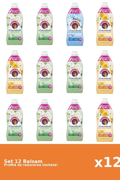 Chanteclair Set of 12 Chanteclair Balms: 7xWhite Musk, 1xLotus, 4xOrange