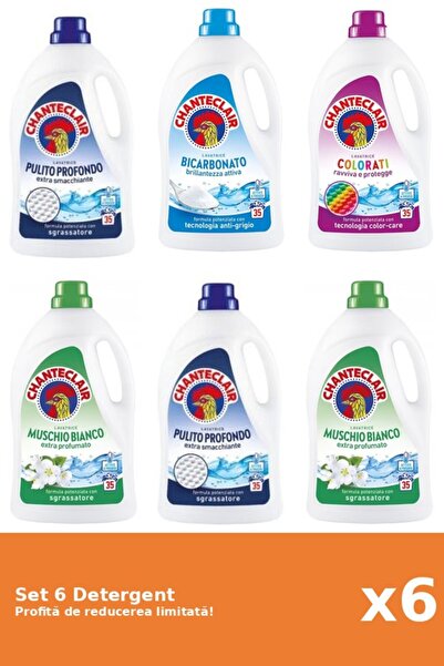 Chanteclair Set 6 Detergent Chanteclair: 2xClasic, 1xBicarbonat, 1xColor, 2xM...