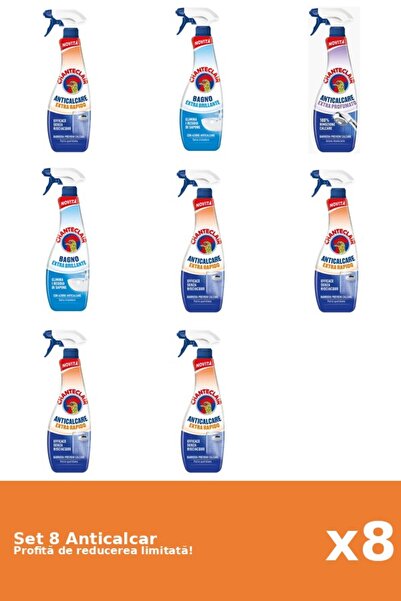 Chanteclair Set of 8 Chanteclair Anti-limescale: 5xRapid, 2xClassic, 1xScented