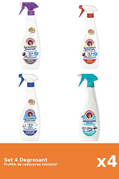 Chanteclair Set of 4 Chanteclair Degreaser: 1xLavender, 1xMarseille, 1xBicarb...