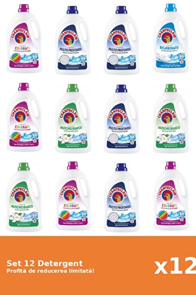 Chanteclair Set 12 Detergent Chanteclair: 4xColor, 4xClasic, 1xBicarbonat, 3x...