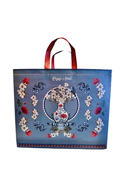 CHIARA ALESSI حقيبة تسوق كاربي دييم باللون الأزرق مقاس 22 سم