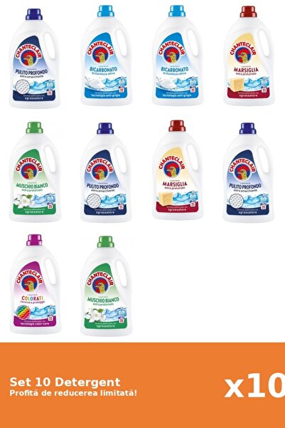 Chanteclair Set 10 Detergent Chanteclair: 3xClasic, 2xBicarbonat, 2xMarsilia,...