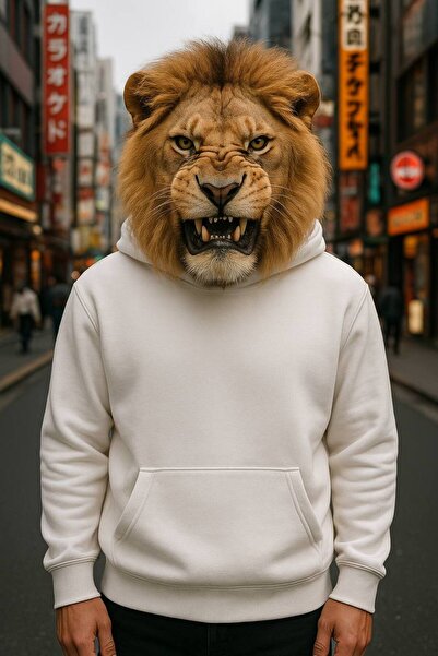 COZYWEAR هودي بقلنسوة للجنسين بمقاس كبير، عالي الجودة، مطبوع، مريح للارتداء ا...