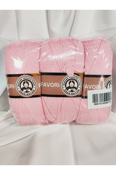 Ören Bayan FAVORİ Bebe Pembe El Örgü İpi (3 Adet) - Renk: 039