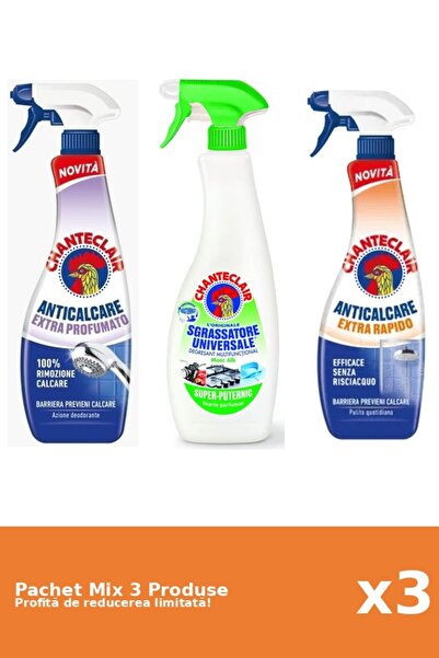 Chanteclair Set 3 Mix Chanteclair: 2 Anticalcar, 1 Degresant