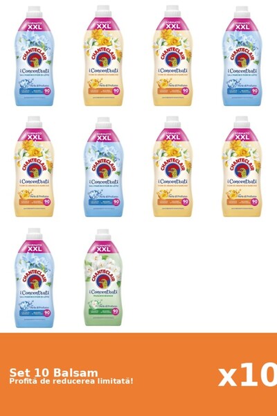 Chanteclair Set 10 Balsam Chanteclair: 4xLotus, 5xPortocale, 1xMosc Alb