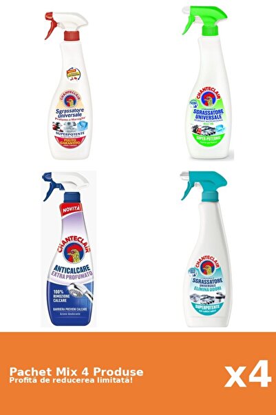 Chanteclair Set of 4 Chanteclair Mix: 3 Degreaser, 1 Anti-limescale