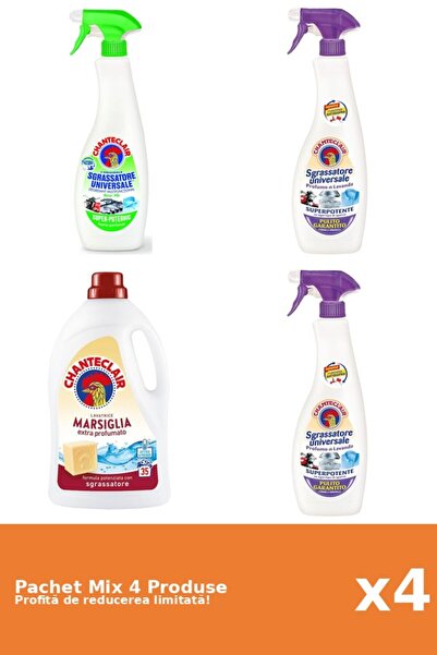Chanteclair Set 4 Chanteclair Mix: 3 Degreaser, 1 Detergent