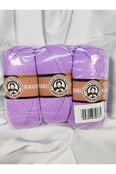 Ören Bayan FAVORİ Lila El Örgü İpi (3 Adet) - Renk: 056