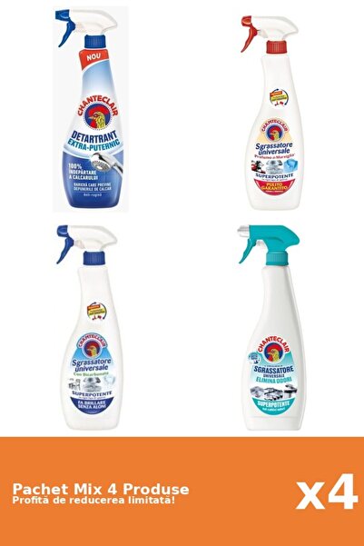 Chanteclair Set 4 Mix Chanteclair: 1 Anticalcar, 3 Degresant