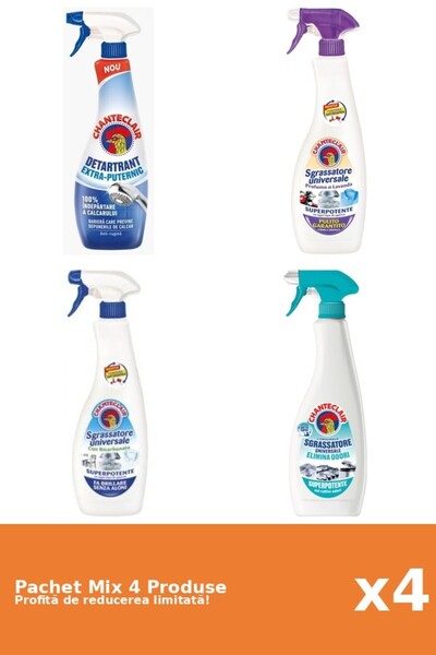 Chanteclair Set 4 Mix Chanteclair: 1 Anticalcar, 3 Degresant