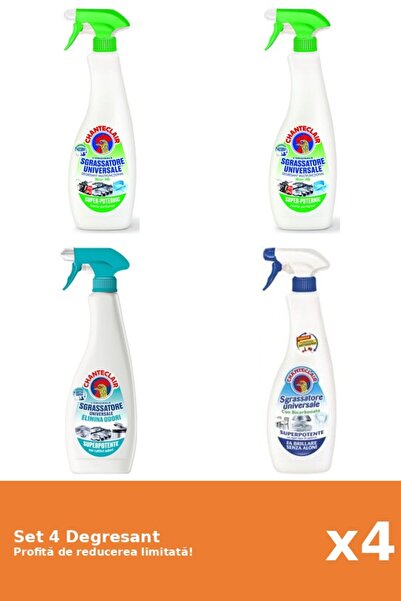 Chanteclair Set 4 Degresant Chanteclair: 2xLamaie, 1xAntiMiros, 1xBicarbonat