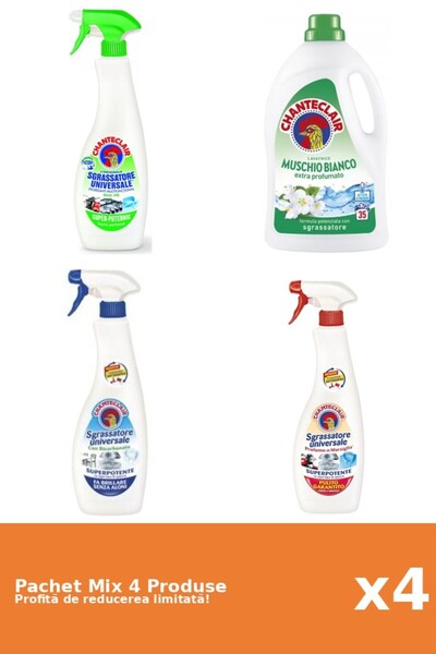 Chanteclair Set 4 Chanteclair Mix: 3 Degreaser, 1 Detergent