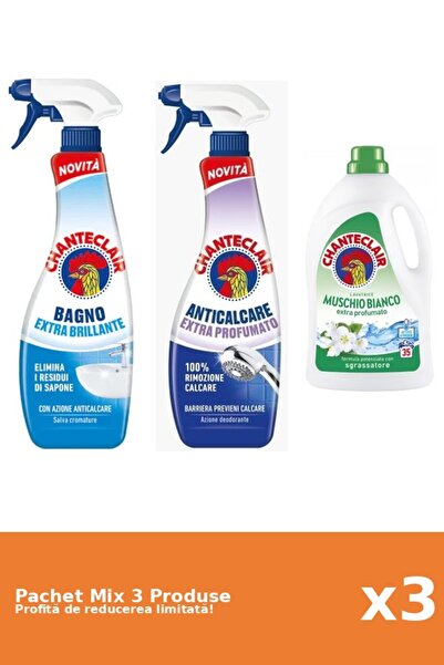 Chanteclair Set 3 Chanteclair Mix: 2 Anti-limescale, 1 Detergent