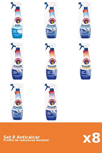 Chanteclair Set 8 Anticalcar Chanteclair: 1xClasic, 3xPuternic, 2xParfumat, 2...