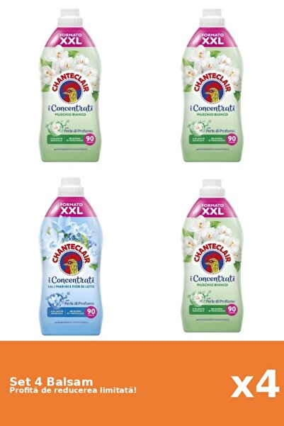 Chanteclair Set 4 Balsam Chanteclair: 3x White Musk, 1x Lotus