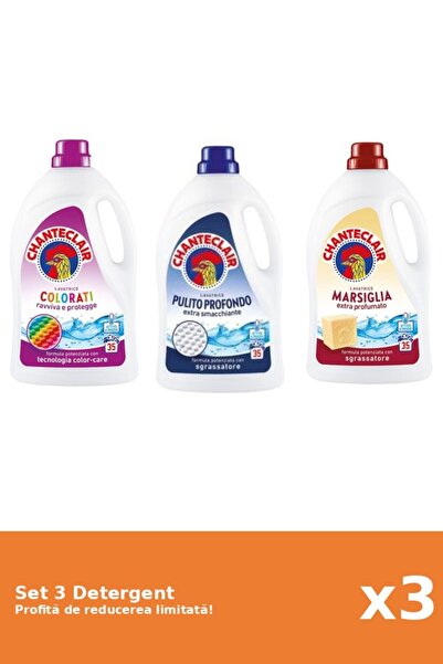 Chanteclair Set 3 Detergent Chanteclair: 1xColor, 1xClasic, 1xMarsilia
