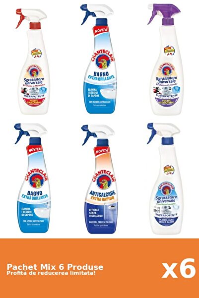 Chanteclair Set of 6 Chanteclair Mix: 3 Degreaser, 3 Anti-limescale