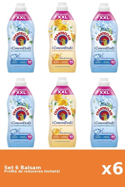 Chanteclair Set of 6 Chanteclair Balms: 4xLotus, 2xOranges