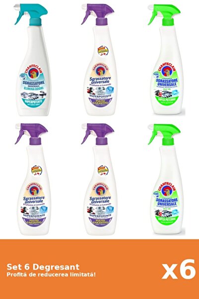 Chanteclair Set of 6 Chanteclair Degreaser: 1xAnti-Odor, 3xLavender, 2xLemon