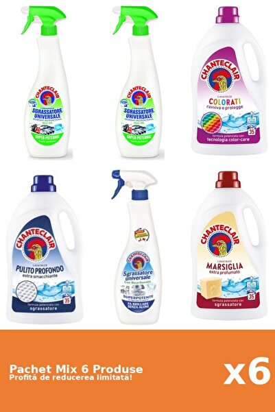 Chanteclair Set 6 Mix Chanteclair: 3 Degresant, 3 Detergent