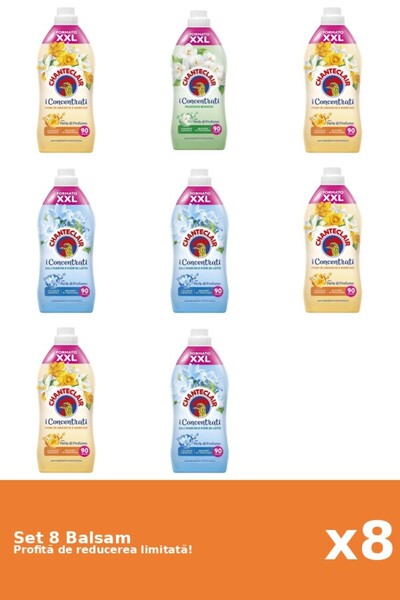 Chanteclair Set 8 Balsam Chanteclair: 4xPortocale, 1xMosc Alb, 3xLotus