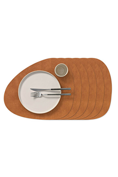 MS Glassware Набір з 6 шкіряних сервірувальних підставок, підставки під таріл...