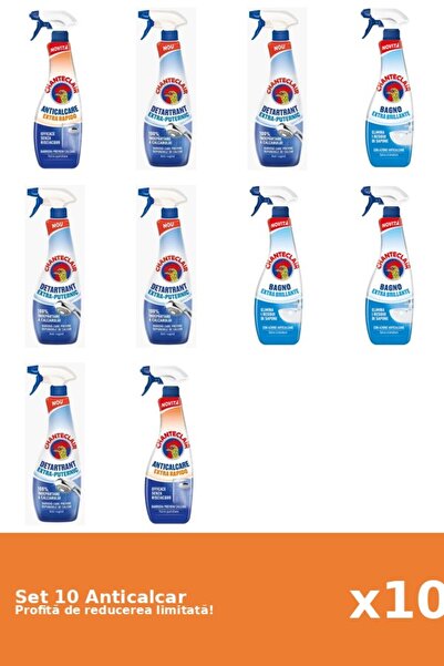 Chanteclair Set of 10 Chanteclair Anti-limescale: 2xRapid, 5xStrong, 3xClassic